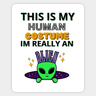 This Is My Human Costume Sticker